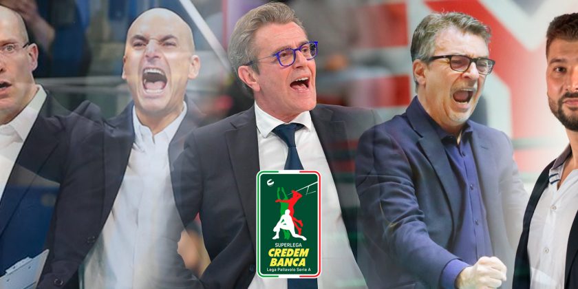 Los 12 técnicos de la Superlega Credem Banca 2024/25 en Italia