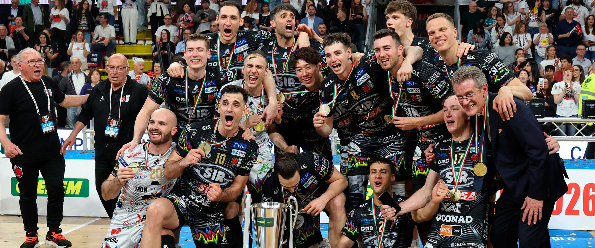 La Sir Susa Scai Perugia, campeón de la Superlega italiana 2025/26