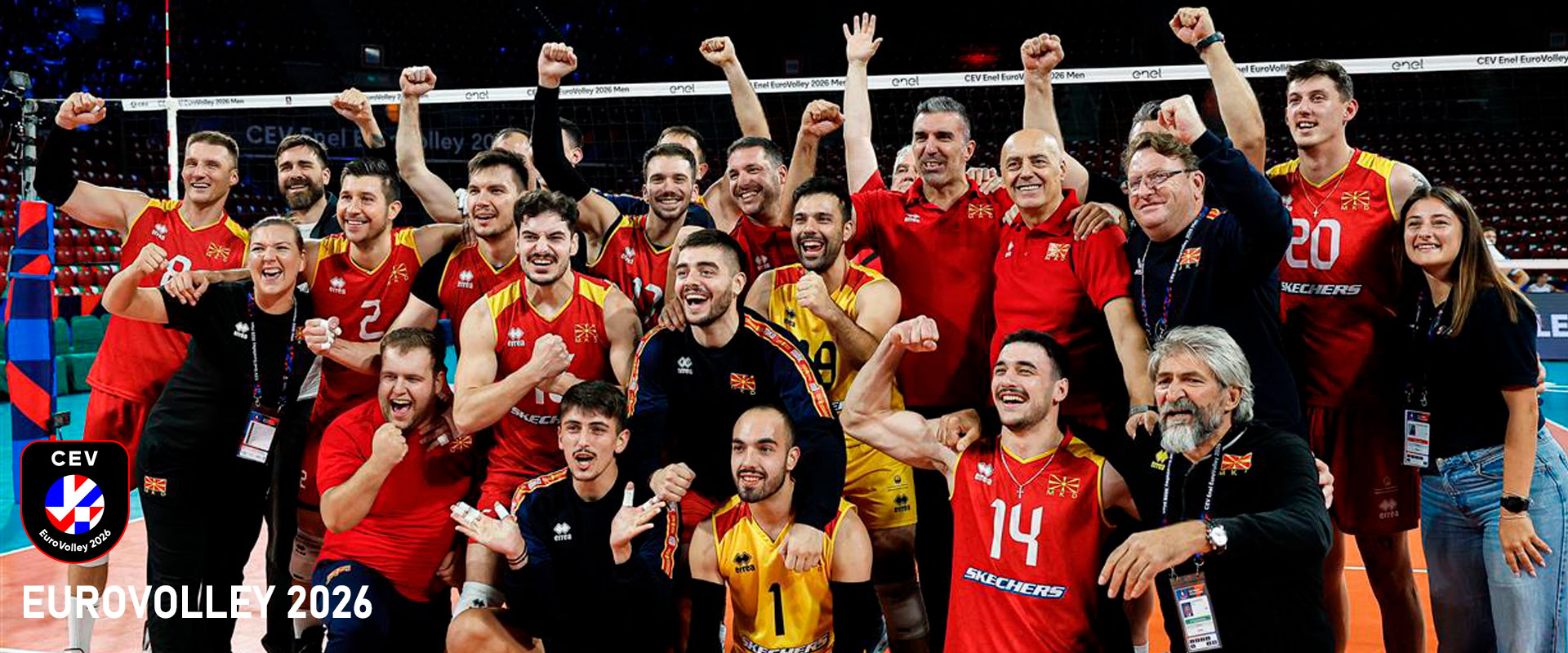 Eurovolley 2026 Hombres. Día 8. Macedonia del Norte tritura las ilusiones de Israel